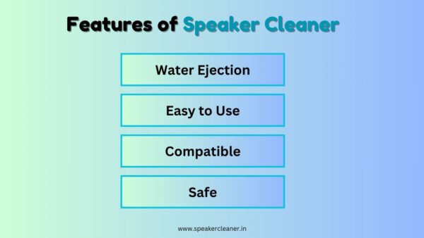 Features of Speaker Cleaner